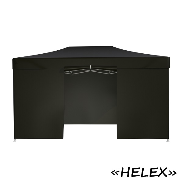 Тент-шатер быстросборный Helex 4342 3x4,5х3м полиэстер черный