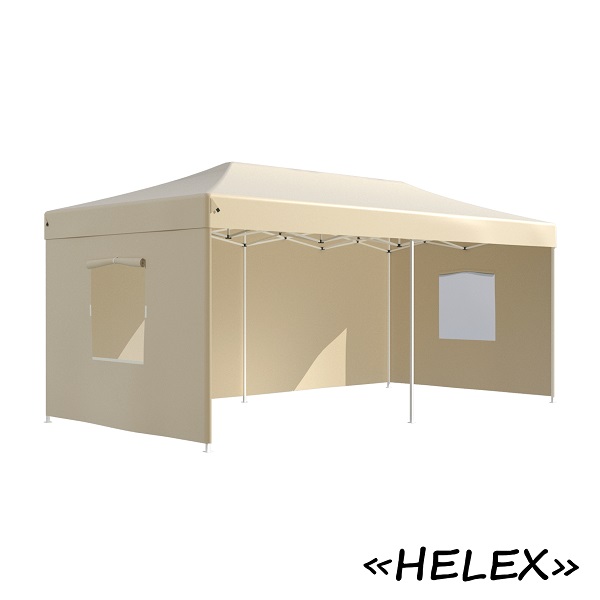 Тент-шатер быстросборный Helex 4361 3х6х3м полиэстер шампань