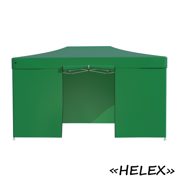 Тент-шатер быстросборный Helex 4336 3x4,5х3м полиэстер зеленый