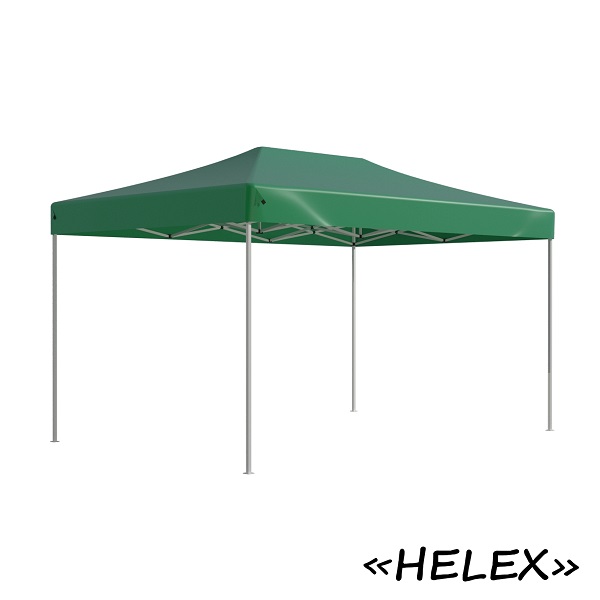 Тент-шатер быстросборный Helex 4336 3x4,5х3м полиэстер зеленый
