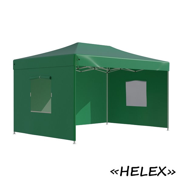 Тент-шатер быстросборный Helex 4336 3x4,5х3м полиэстер зеленый