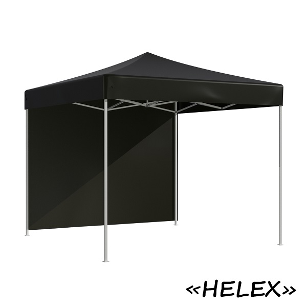 Тент-шатер быстросборный Helex 4332 3x3х3м полиэстер черный