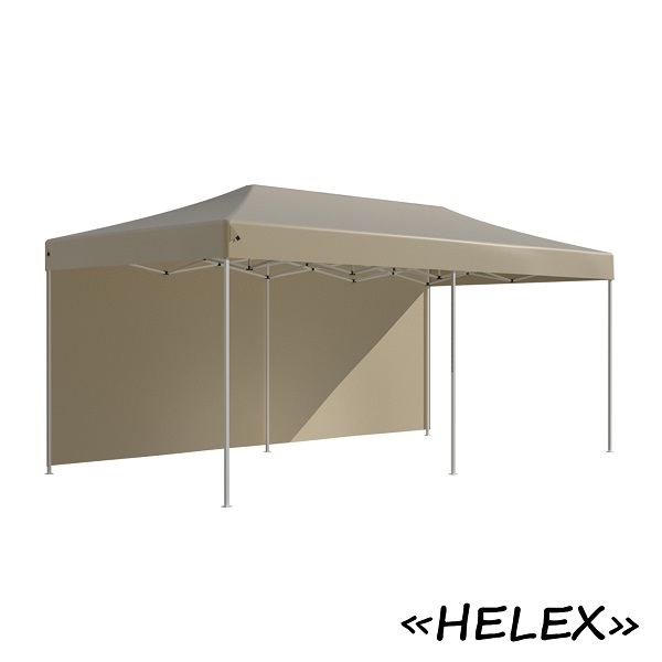 Тент-шатер быстросборный Helex 4362 3x6х3м полиэстер бежевый
