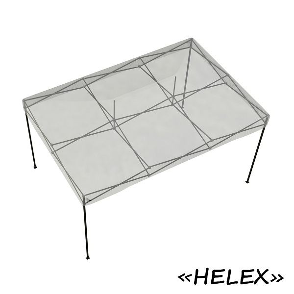 Тент-шатер быстросборный Helex 4335 3x4,5х3м полиэстер белый
