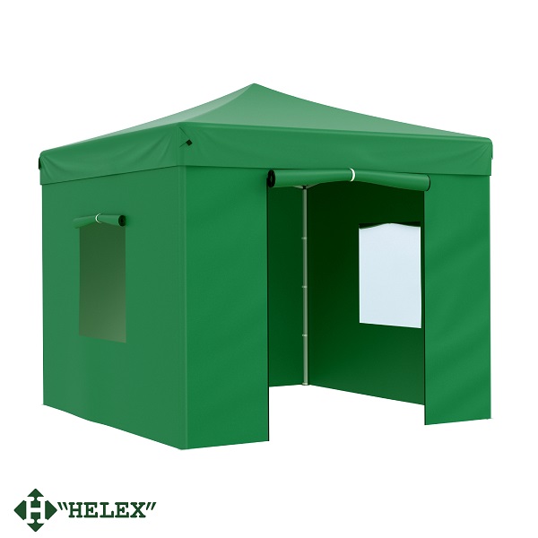 Тент-шатер быстросборный Helex 24331 3x3х3м полиэстер зеленый
